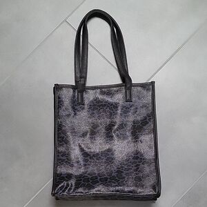 Stylish Black and Gray Tote Bag